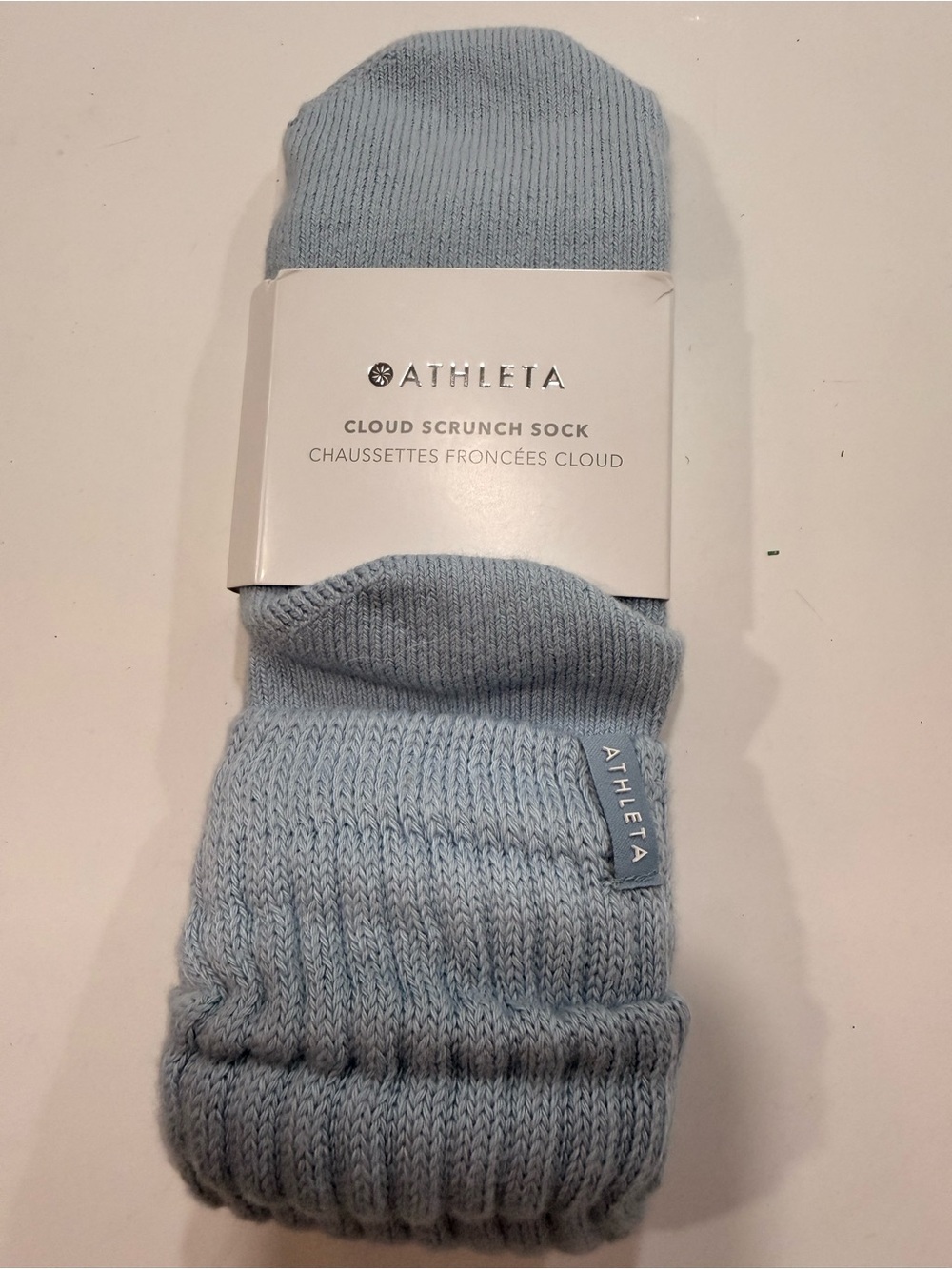 Athleta Cloud Scrunch Sock - Pale Blue
